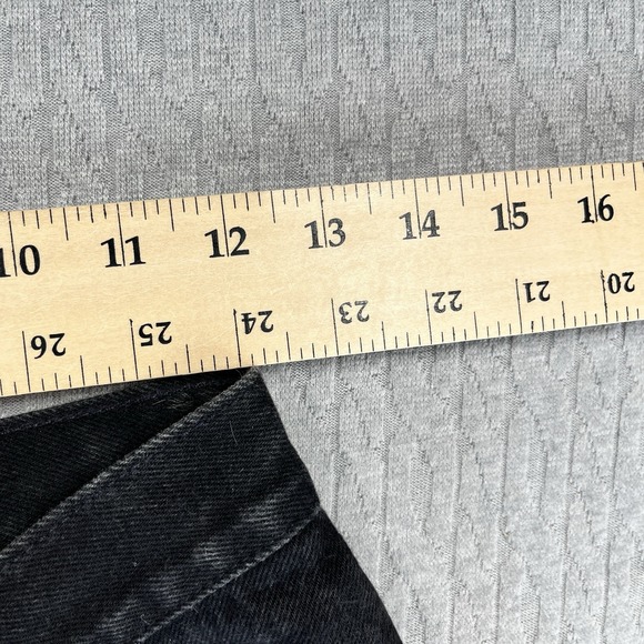 Vintage 1994 Levis  501 Women (3L/24X26) made in USA black button fly jeans pant - Picture 6 of 11